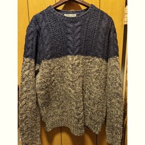 Paisley & Gray Color Blocked Sweater, Medium